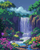 5D Diamond Painting Colorful Flowers Waterfall Kit
