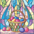 5D Diamond Painting Abstract Background Easter Egg Basket Kit