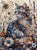 5D Diamond Painting Abstract Beige and Blue Cat Kit