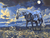 5D Diamond Painting Dark Sky Painted Pony and Butterflies Kit