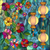 5D Diamond Painting Abstract Hanging Lanterns and Flowers Kit