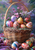 5D Diamond Painting Flowers behind the Easter Basket Kit