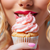 5D Diamond Painting Pink Cupcake Girl Kit