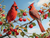 5D Diamond Painting Blue Sky Red Cardinals Kit