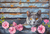 5D Diamond Painting Gray Cat Fence and Flowers Kit