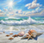 5D Diamond Painting Sunny Beach Shells and Starfish Kit