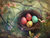 5D Diamond Painting Four Easter Eggs in a Nest Kit