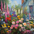 5D Diamond Painting Blue House Flower Garden Kit