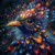 5D Diamond Painting Abstract Feathered Bird Kit