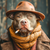 5D Diamond Painting Smoking Cigar Pitbull Kit