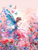 5D Diamond Painting Sitting Fairy in Flowers Kit