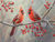 5D Diamond Painting Cardinals in the Mist Kit