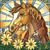 5D Diamond Painting Abstract Sun and Horse Kit