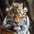 5D Diamond Painting Tiger and Kitten Kit