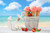 5D Diamond Painting Ice Cream at the Beach Kit