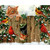 5D Diamond Painting Christmas Cats & Cardinals by the Fence Kit