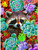 5D Diamond Painting Raccoon in the Succulents Kit