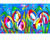 5D Diamond Painting Abstract Colorful Tulips Kit