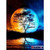 5D Diamond Painting Blue & Yellow Tree Moon Silhouette Kit