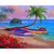 5D Diamond Painting Two Boats on the Beach Kit
