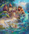 5D Diamond Painting Mermaid Girl and Her Sand Castle Kit