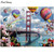 5D Diamond Painting Balloons over the Golden Gate Bridge Kit