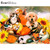 5D Diamond Painting Animals in Sunflowers & Squash Kit