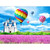 5D Diamond Painting Castle and Hot Air Balloons Kit