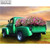 5D Diamond Painting Old Green Truck Flowers Kit