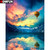 5D Diamond Painting Lake Hot Air Balloon Kit