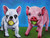 5D Diamond Painting Puppy and Pig Kit