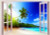 5D Diamond Painting Island Palm Window View Kit