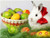 5D Diamond Painting Red Bow Easter Bunny Kit