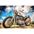 5D Diamond Painting Motorcycle Under a Clouded Blue Sky Kit