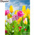 5D Diamond Painting Yellow and Pink Tulips Kit