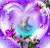 5D Diamond Painting Purple Dolphin Heart Kit