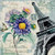 5D Diamond Painting Blue Flower Eiffel Tower Postcard Kit