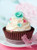 5D Diamond Painting Green Flower Cupcake Kit