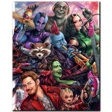 5D Diamond Painting Marvel Enemies Collage Kit