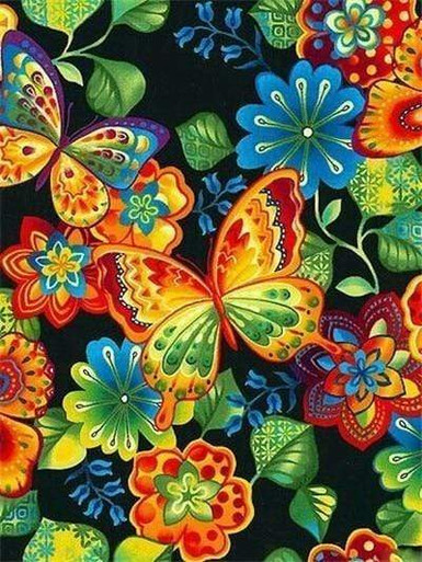 butterfly AH1698 5D Diamond Painting -  – Five