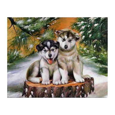 Diamond Painting - Small Husky Player