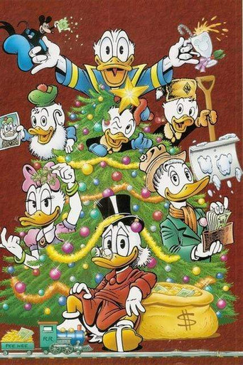 5D Diamond Painting Donald Duck and His Nephews Christmas Kit