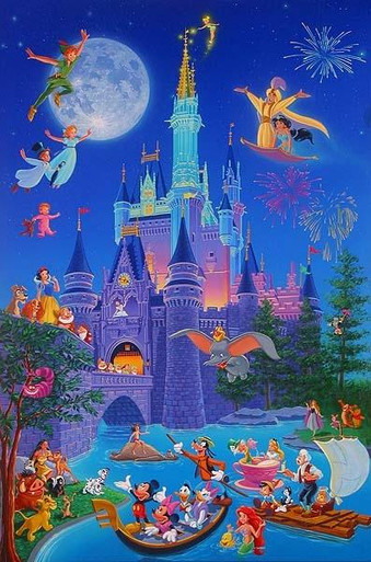 5D Diamond Painting Mickey Mouse Disney Castle Kit - Bonanza Marketplace