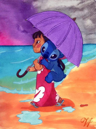 5D Diamond Painting Lilo Hugging Stitch Kit