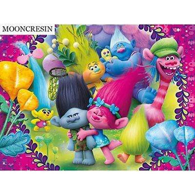 5D Diamond Painting Trolls Hugs Kit