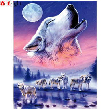 Hunting Wolf Pack Diamond Painting Kit with Free Shipping – 5D Diamond  Paintings