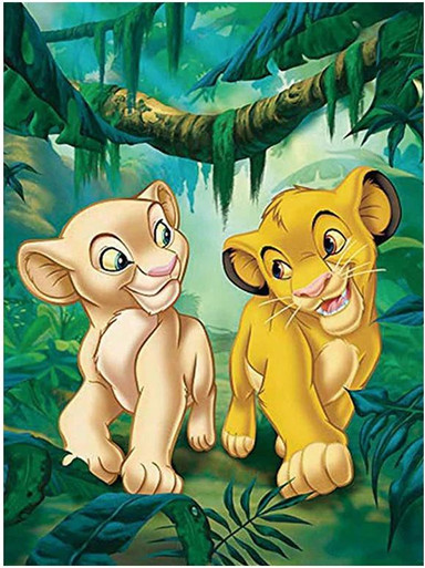 the lion king simba and nala as cubs