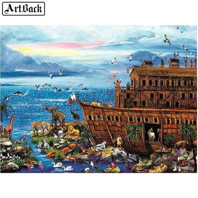 Noah's Ark Animal World - 5D Diamond Painting Kit– Diamond Paintings Store