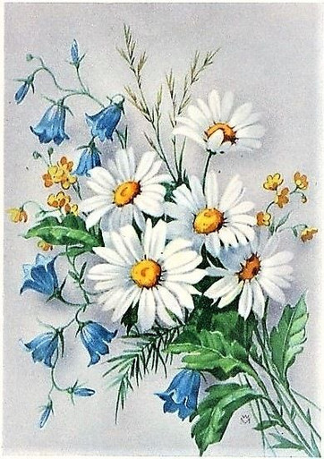 5D Diamond Painting White Daisy Bouquet Kit - Bonanza Marketplace