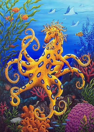 Kaufe 5D DIY Diamond Painting Small Octopus Cross Stitch Kit